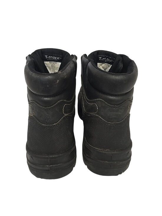 Dakota Men\'s 6\'\' 877 Steel Toe Steel Plate Work Boots Black Leather Size 12M
